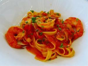 Tagliatelle scampis